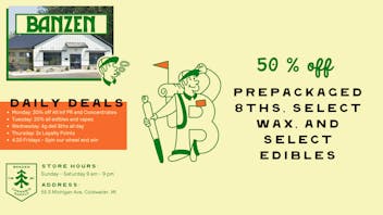 BanZen 50% off deals at Banzen