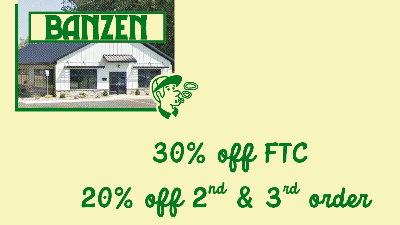 BanZen Deals on your first THREE orders