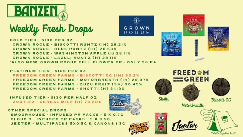 BanZen Fresh Drop Wednesday!