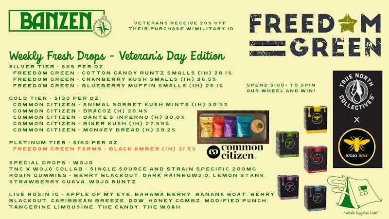 BanZen New Drops for Veteran’s Day!