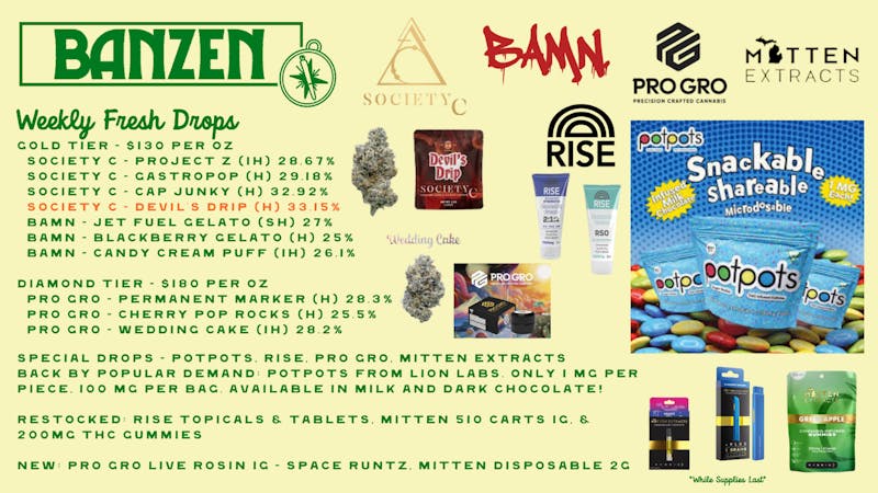 BanZen Fresh Flower Drops this Wednesday!