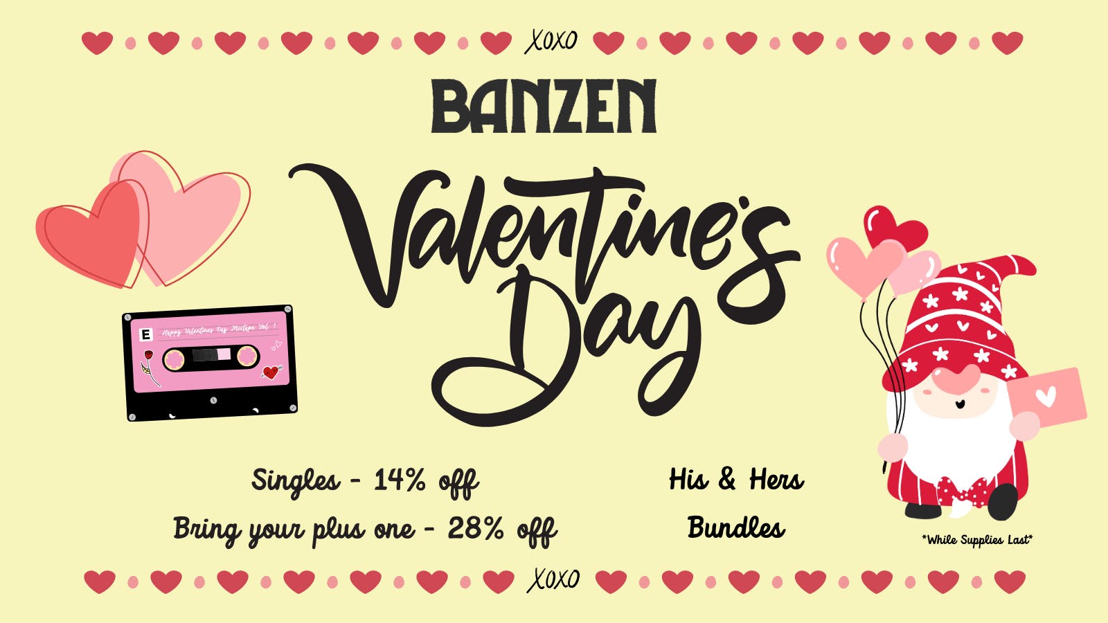 BanZen Valentine’s Day Deals at Banzen
