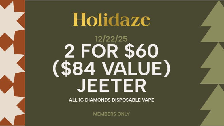 Fine Fettle - West Springfield Jeeter 1g Diamonds Disposable Vapes: 2 for $60