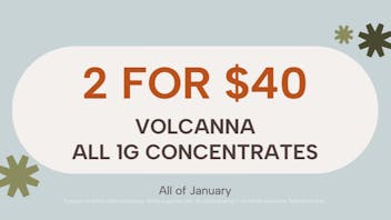 Fine Fettle Volcanna 1g Concentrates: 2 for $40