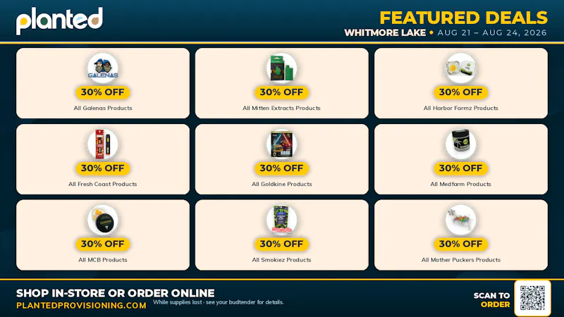 Planted Provisioning - Flint Delivery YOUR STASH CALLED. IT WANTS 30% OFF