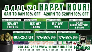 The Healing Center Weed Dispensary - Needles Weekly Deals 2025