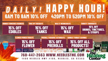 The Healing Center Weed Dispensary - Needles Weekly Deals 2025