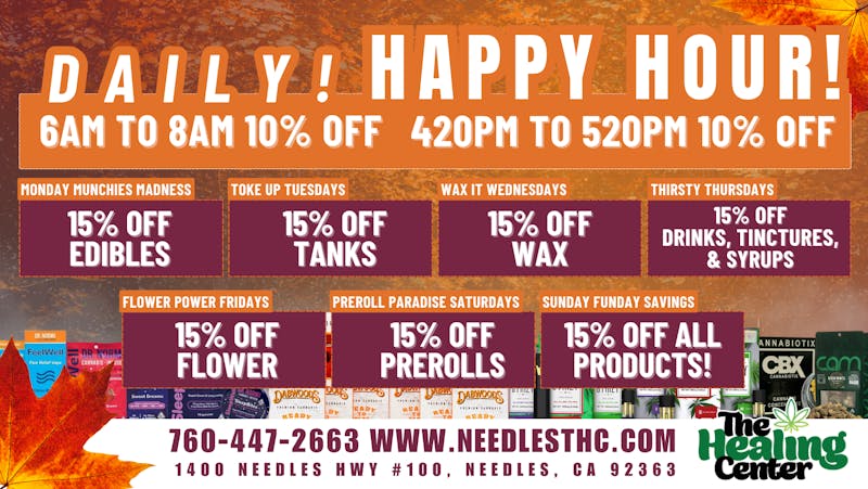 The Healing Center Weed Dispensary - Needles Weekly Deals 2025