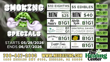 The Healing Center Weed Dispensary - Needles Weekly Deals 2026