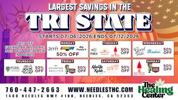 The Healing Center Weed Dispensary - Needles Weekly Deals 2026
