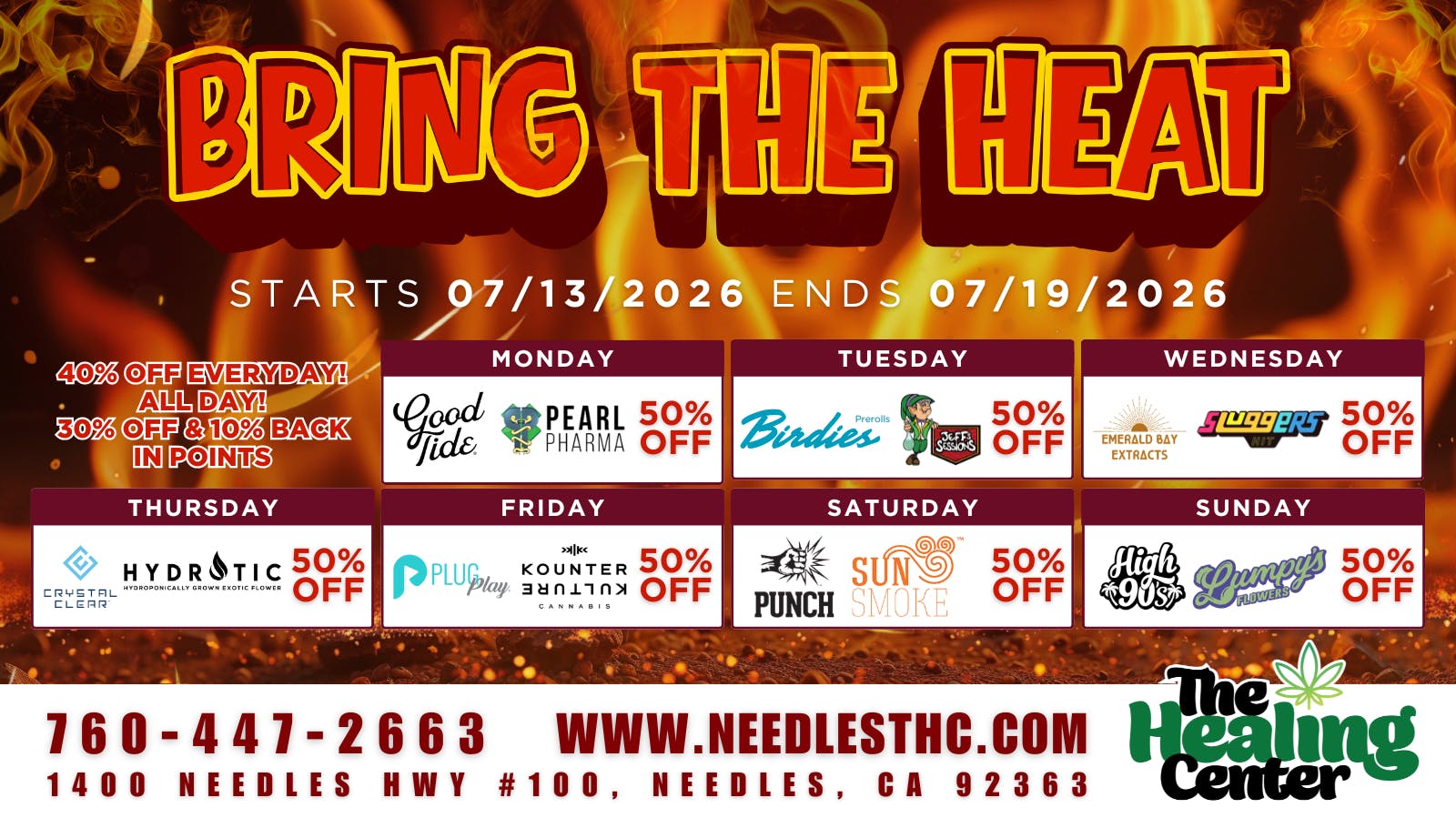 The Healing Center Weed Dispensary - Needles Weekly Deals 2026