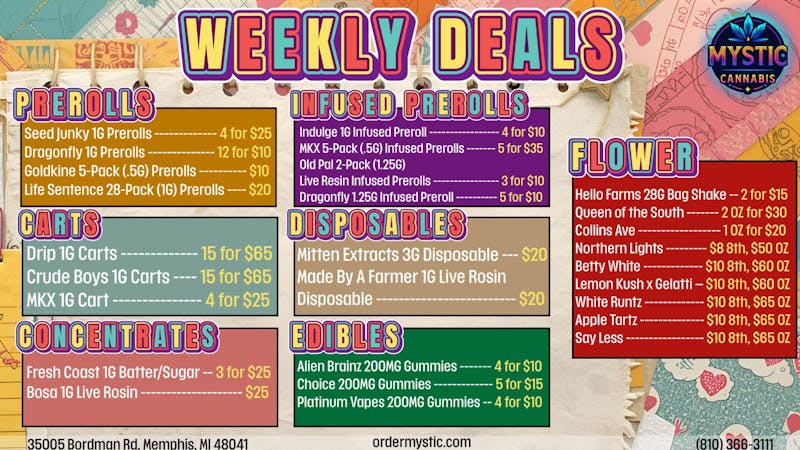 Mystic Cannabis of Memphis (formerly Joyology) 🌈 Mystic Cannabis Weekly Deals 🌿🔥💨