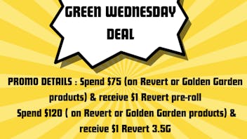 Two Buds Dispensary SHOP OUR GREEN WEDNESDAY DEAL