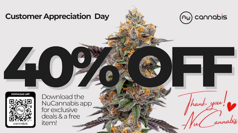 Nu Cannabis 40% OFF SITE WIDE
