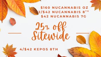 Nu Cannabis 4/$42 Kepos 8ths🔥$160 Nu Oz.🔥2/$42 Nu 8ths🔥