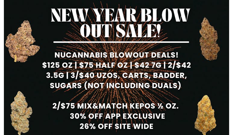 Nu Cannabis 40% OFF🎆30% OFF🎆26% OFF🎆NuCannabis Blow Out 💥