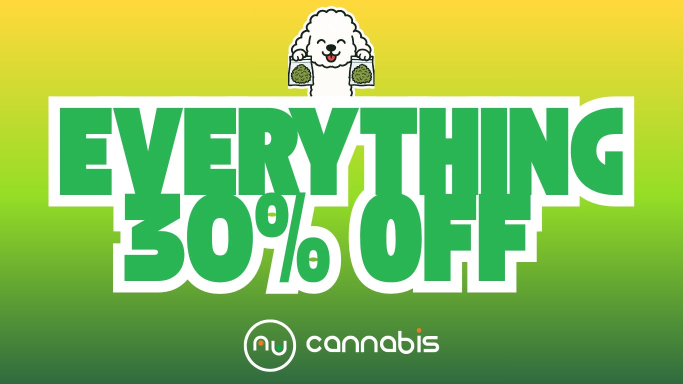 Nu Cannabis 30% off sitewide!