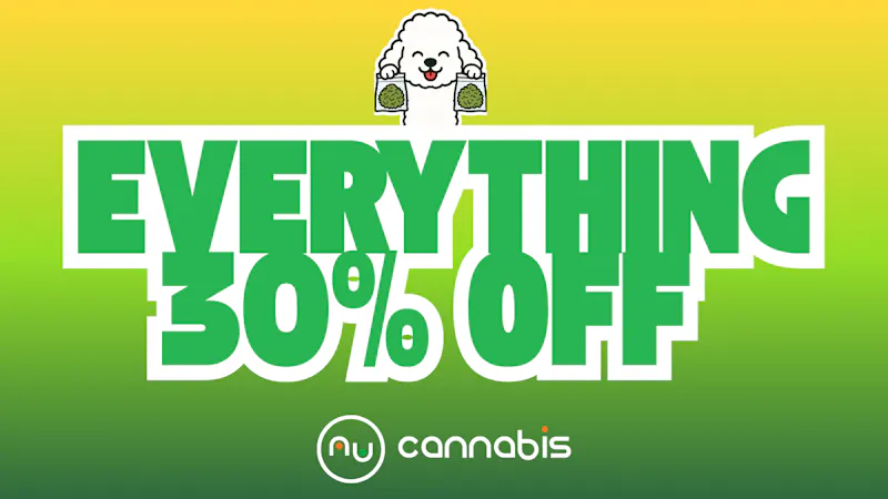 Nu Cannabis 30% off Sitewide!