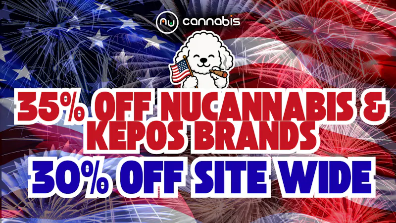 Nu Cannabis 35% off all NuCannabis & Kepos 30% off site