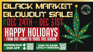 Black Market Cannabis Dispensary BMC Dispensary Holiday Deals