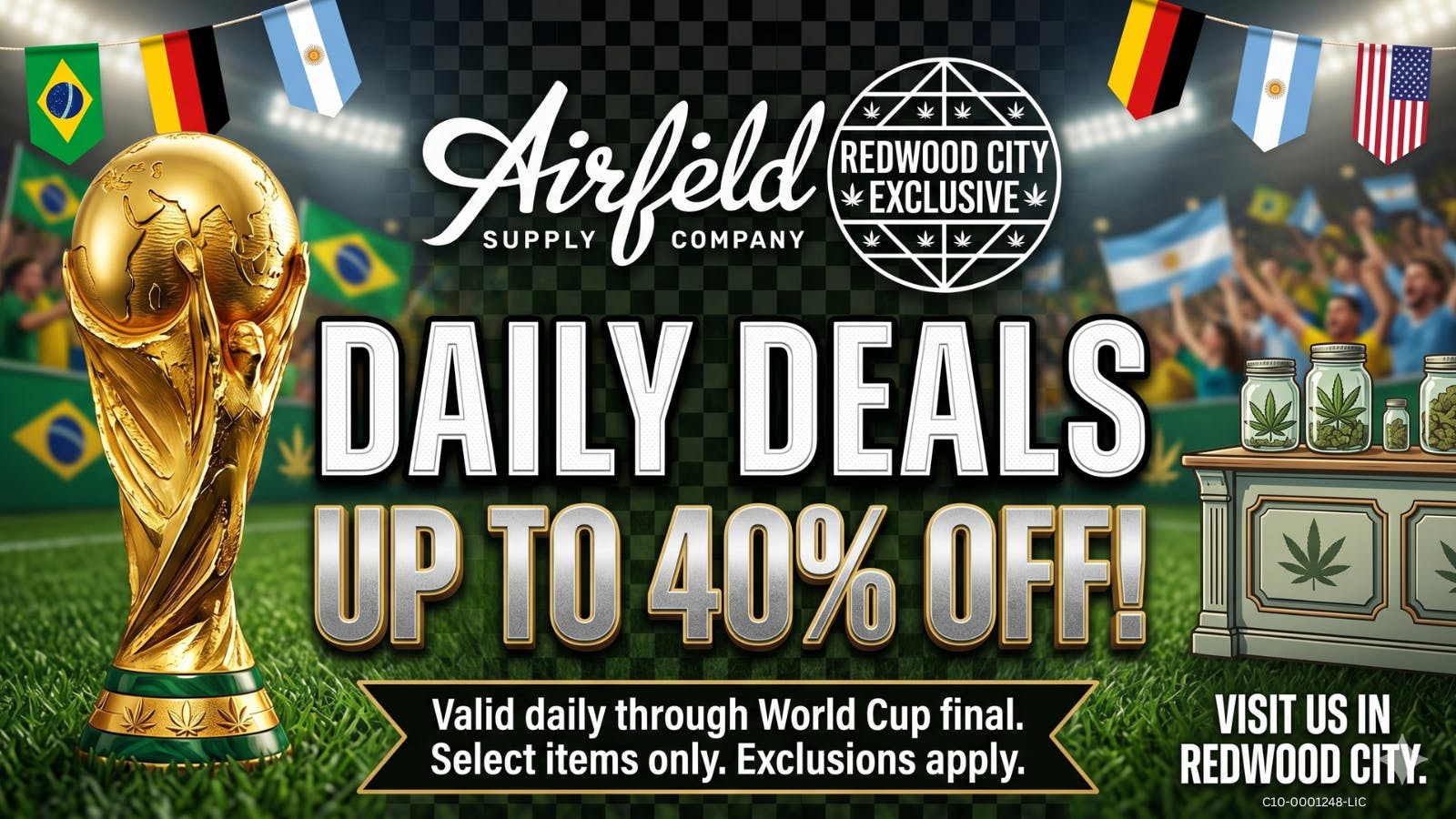 Airfield Supply Company - Redwood City Celebrate World Cup with Airfield RWC!