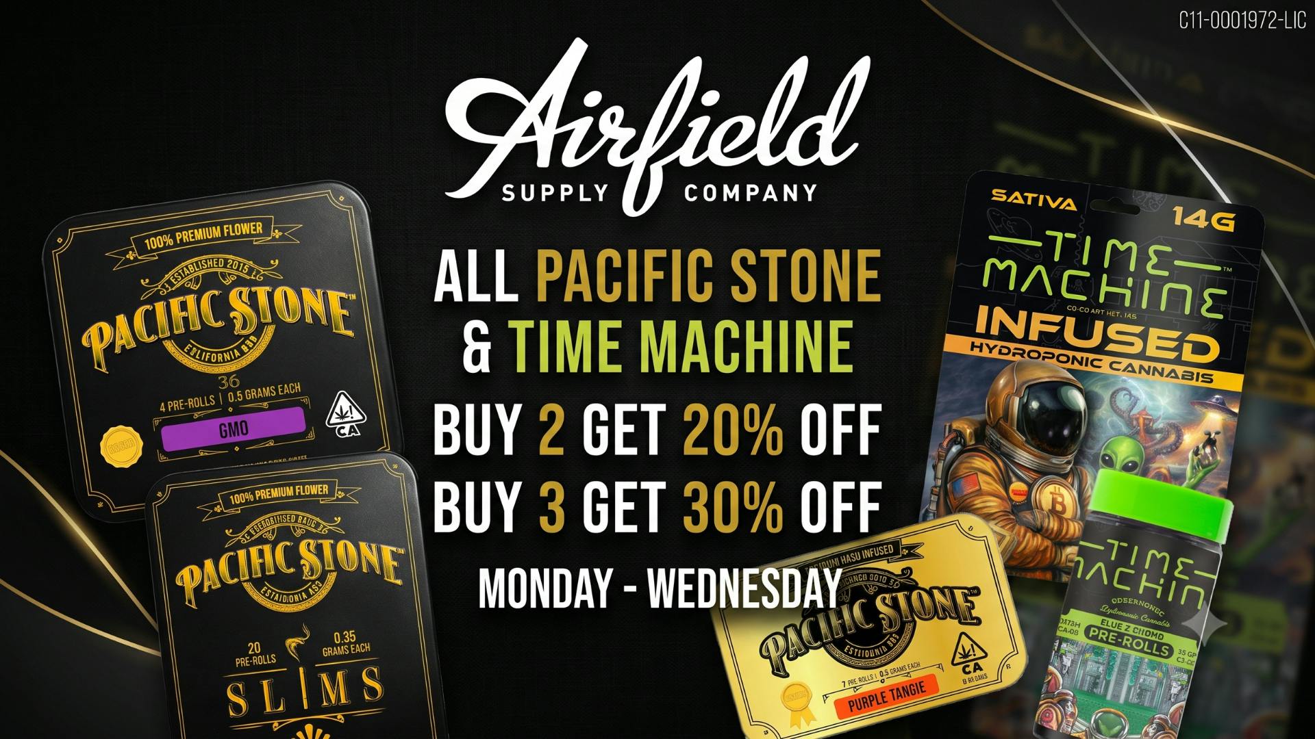 Airfield Supply Company - Redwood City Pacific Stone & Time Machine - Bundle Deals!