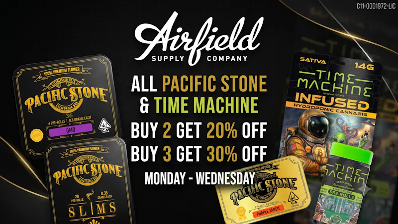 Airfield Supply Company - Redwood City Pacific Stone & Time Machine - Bundle Deals!
