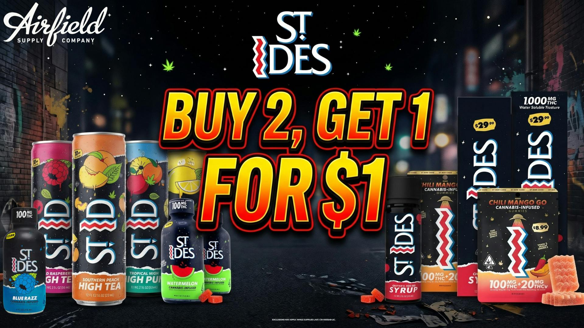 Airfield Supply Company - Redwood City Buy 2, Get 1 on ALL St. Ides products.