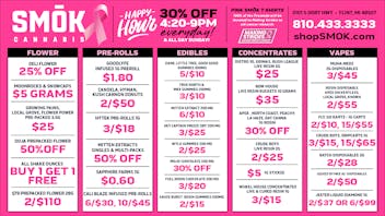 Smók Cannabis 25% OFF BULK,50% OFF DOJA PACKS,2/$37 JEETER VAPES
