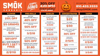 Smók Cannabis 25% OFF BULK,40% OFF All JEETER,50% OFF SWISHER