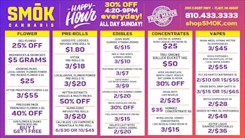 Smók Cannabis 25% OFF BULK,BOGO Ounces,40% OFF PRESSURE PACK