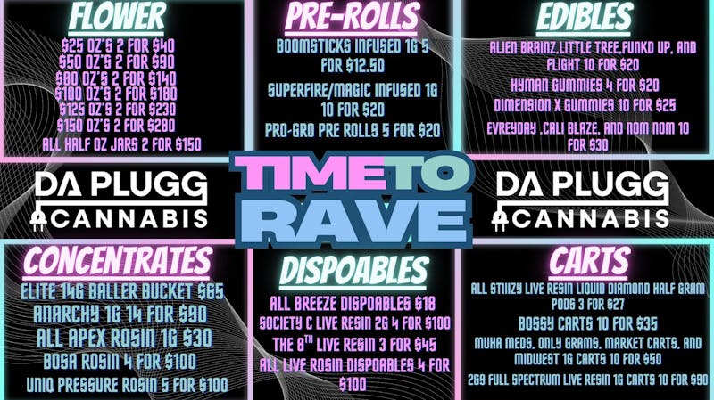 Da Plugg Cannabis Co ITS A DISCOUNT PARTY WITH DA PLUGG!