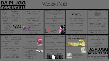 Da Plugg Cannabis Co May Deals at Da Plugg