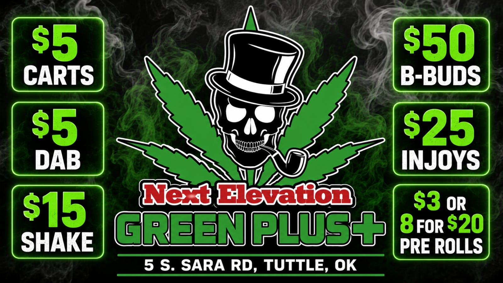Green Plus - Powered by Next Elevation $5$5$5 WEED DEALS**10% OFF 1ST TIME PATIENTS!!