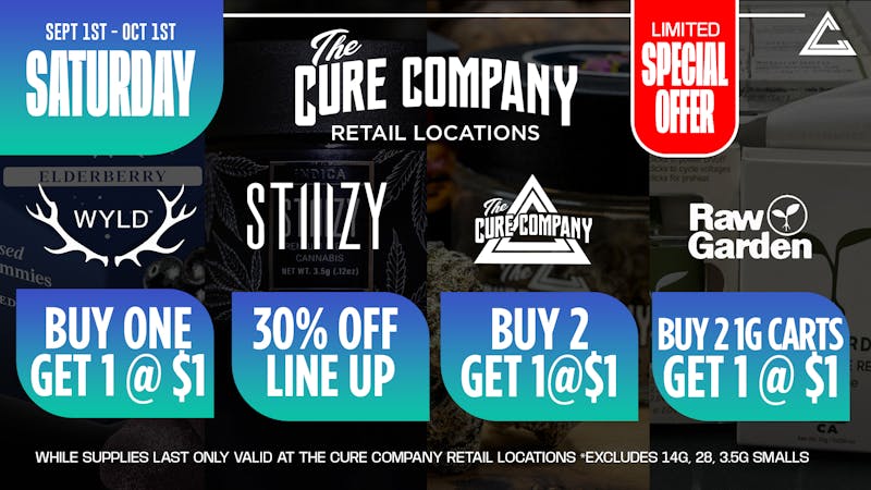 The Cure Company - Crenshaw Load Up & Light Up Saturday @ The Cure Company 💨