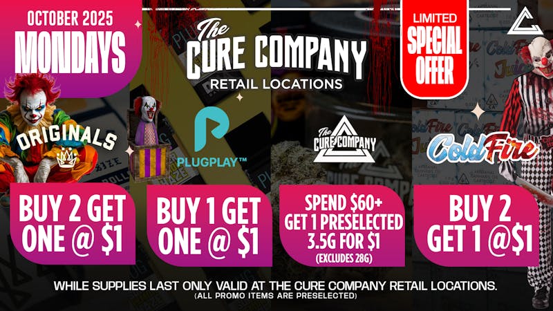 The Cure Company - Melrose 👻 Mayhem Mondays @ The Cure Company👻
