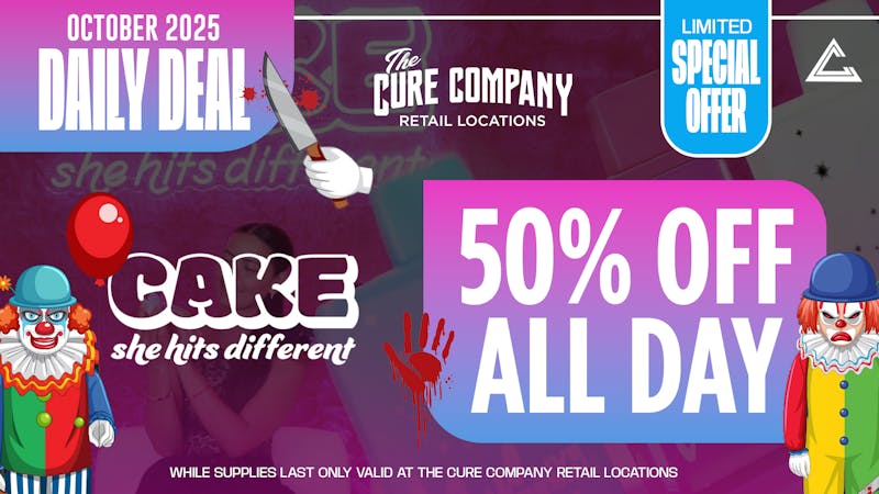 CCC by The Cure Company 🩸 It’s a killer deal you don’t want to miss! 🎈