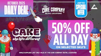 CCC by The Cure Company 🩸 It’s a killer deal you don’t want to miss! 🎈