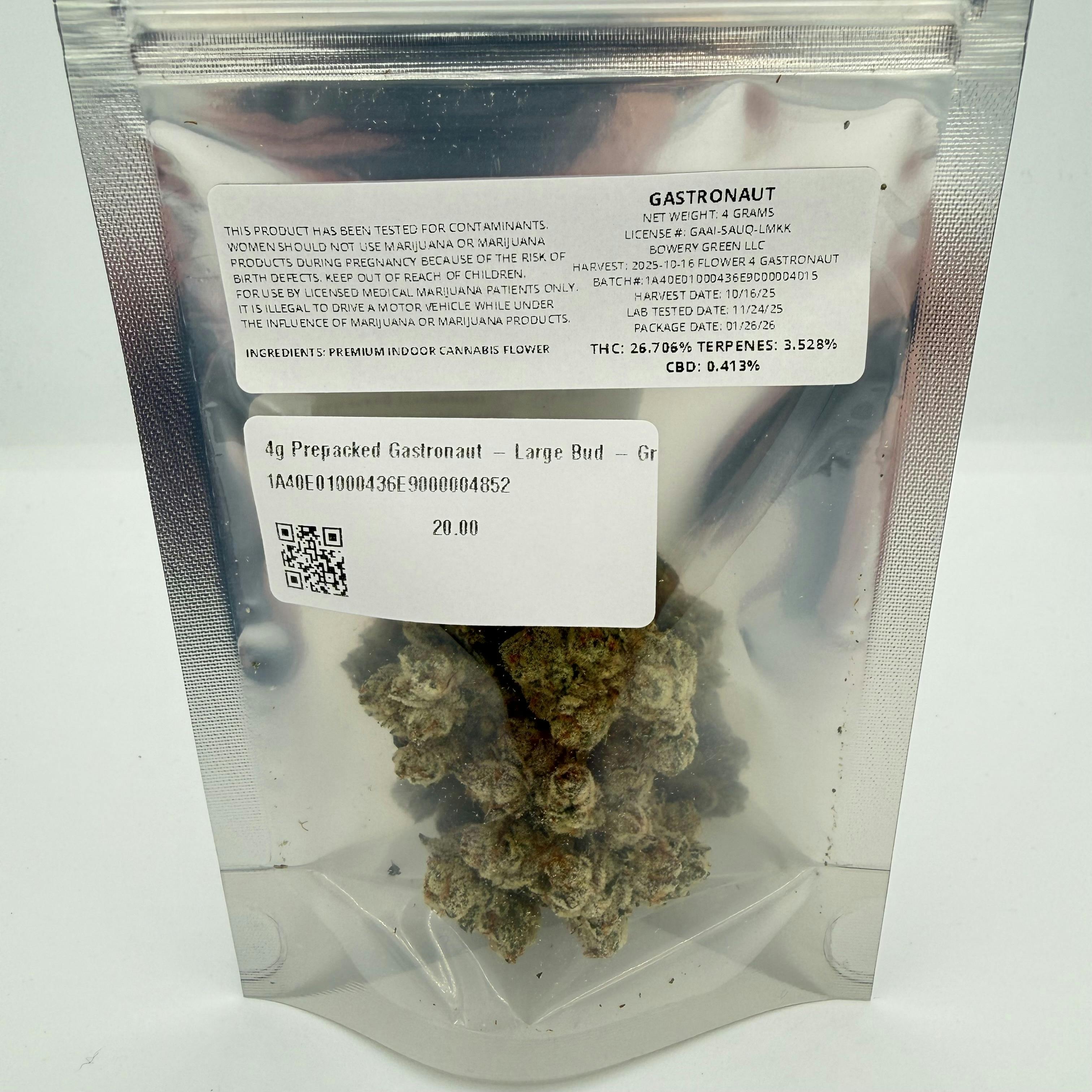 4g Prepacked Gastronaut - Large Bud - Gram