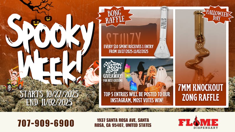 Flame Dispensary Weekly Bogos & Deals