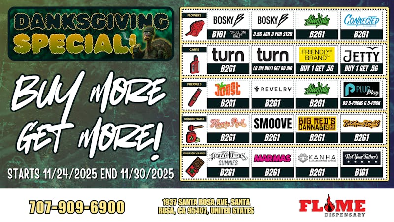 Flame Delivery Weekly Bogos & Deals