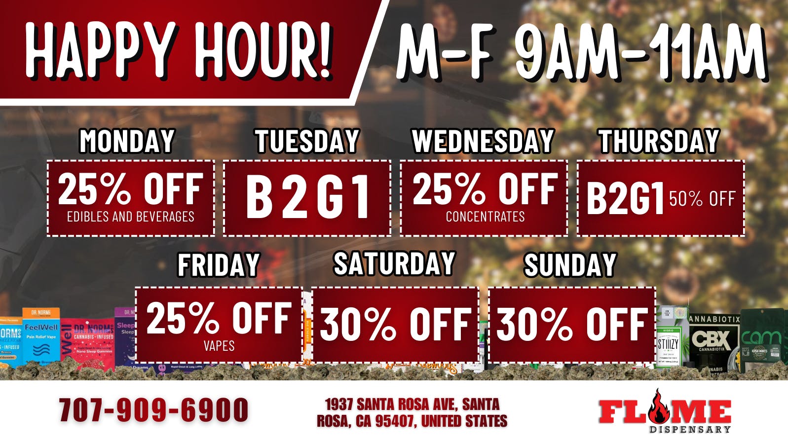 Flame Dispensary DAILY DEALS (Featured Deal)