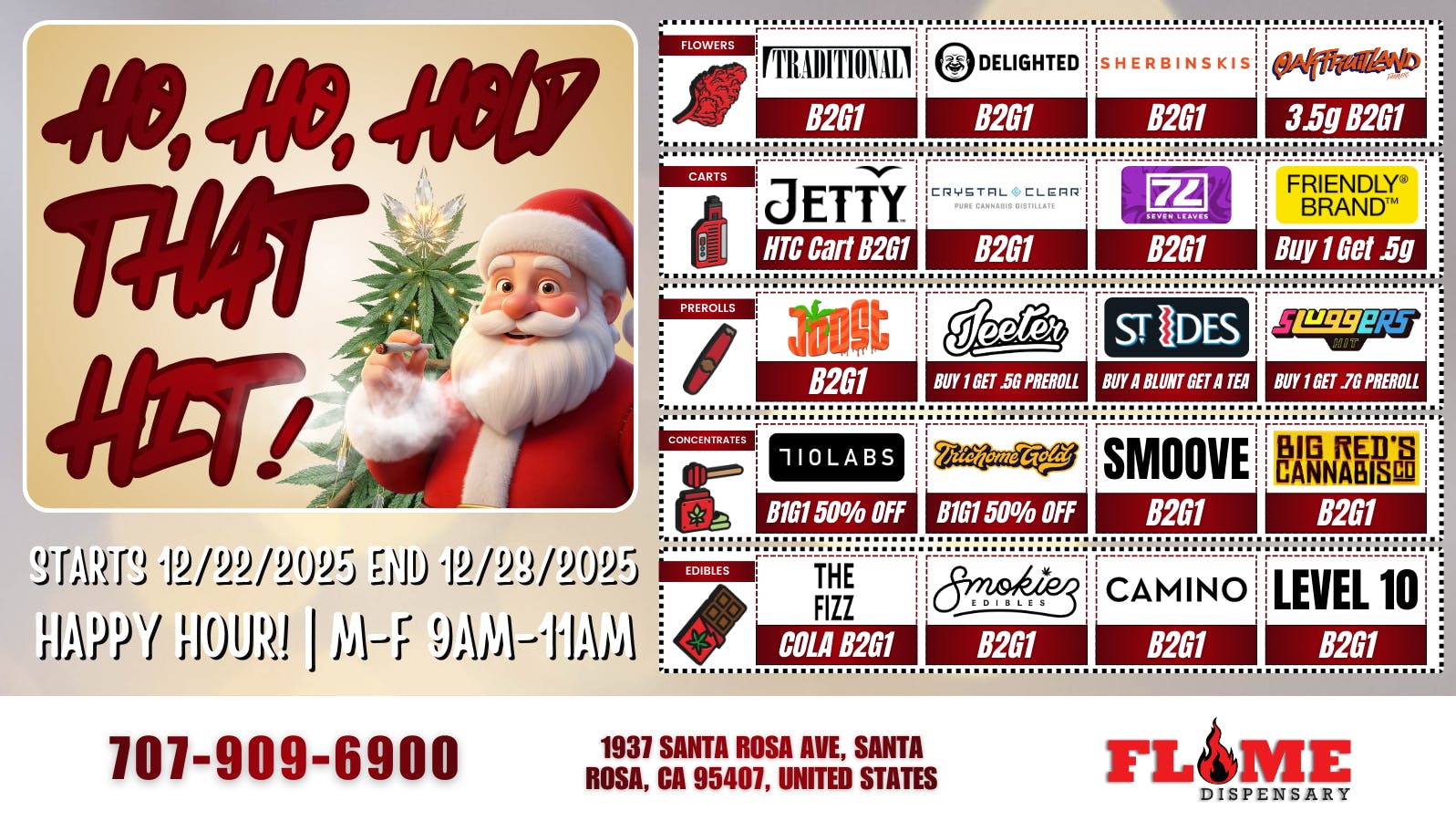 Flame Delivery Weekly Bogos & Deals