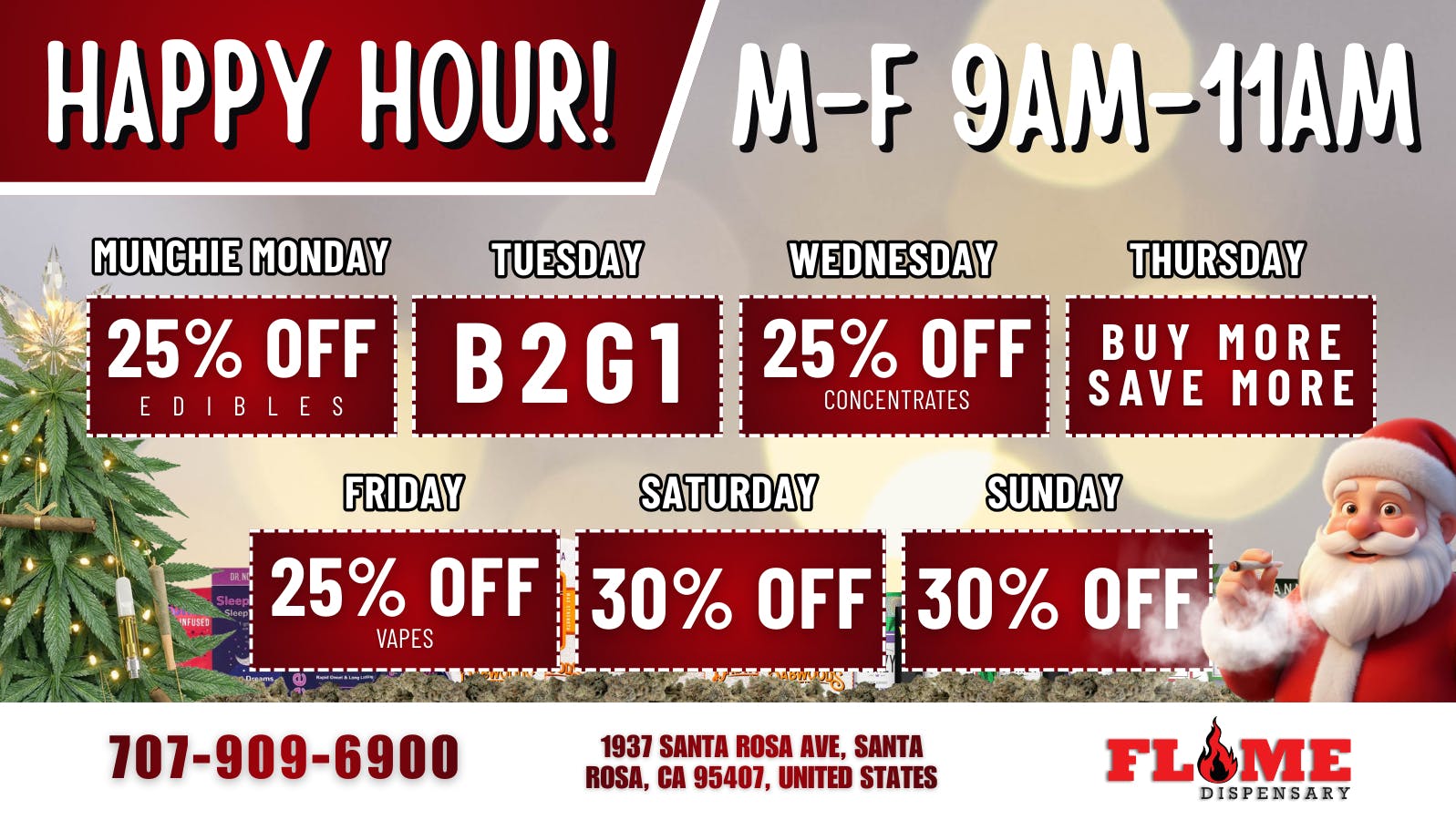 Flame Dispensary DAILY DEALS (Featured Deal)