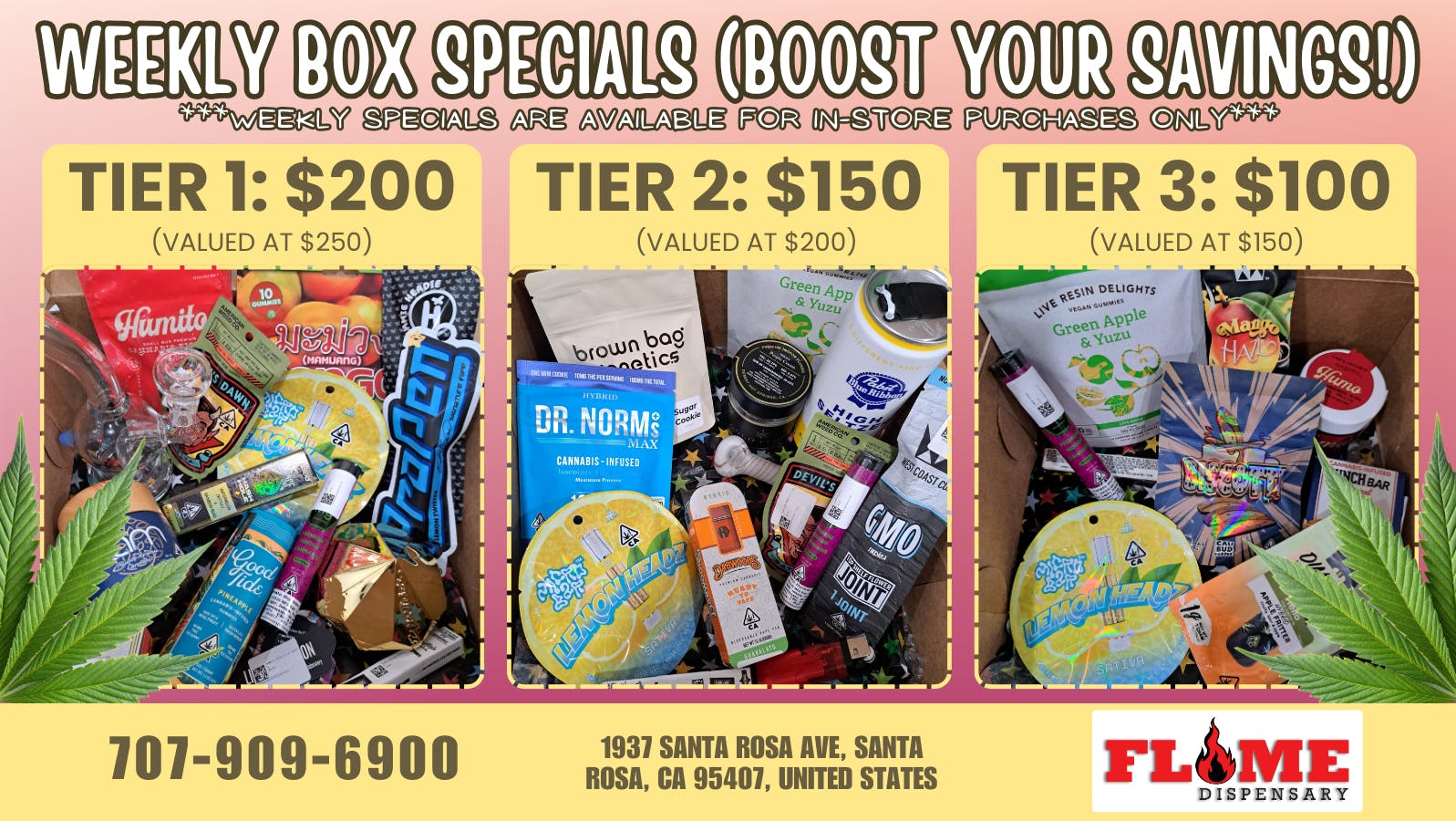 Flame Dispensary Flame Dispensary BOX DEALS