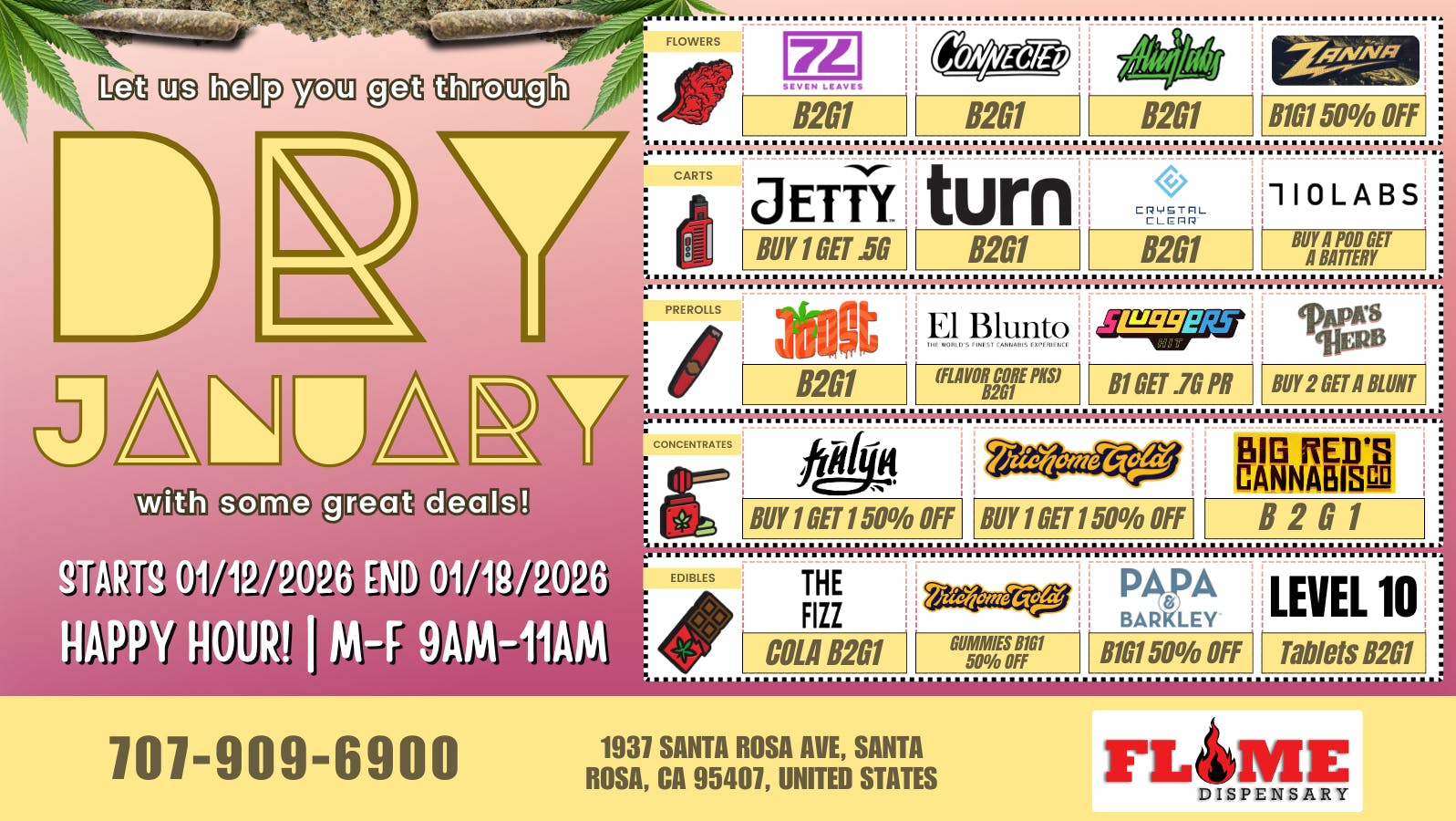 Flame Delivery Weekly Bogos & Deals