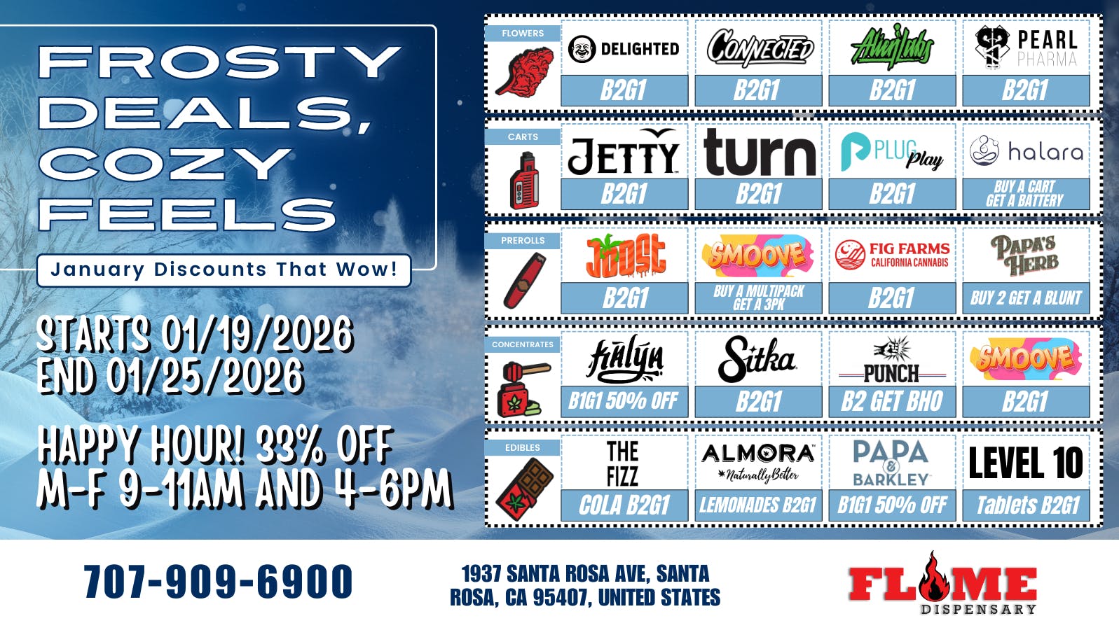 Flame Delivery Weekly Bogos & Deals