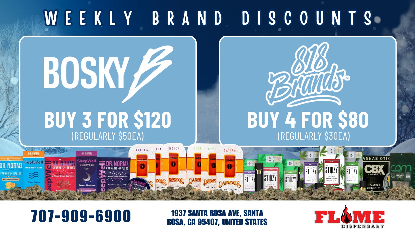 Flame Dispensary 30% OFF YOUR FAVORITE BRANDS