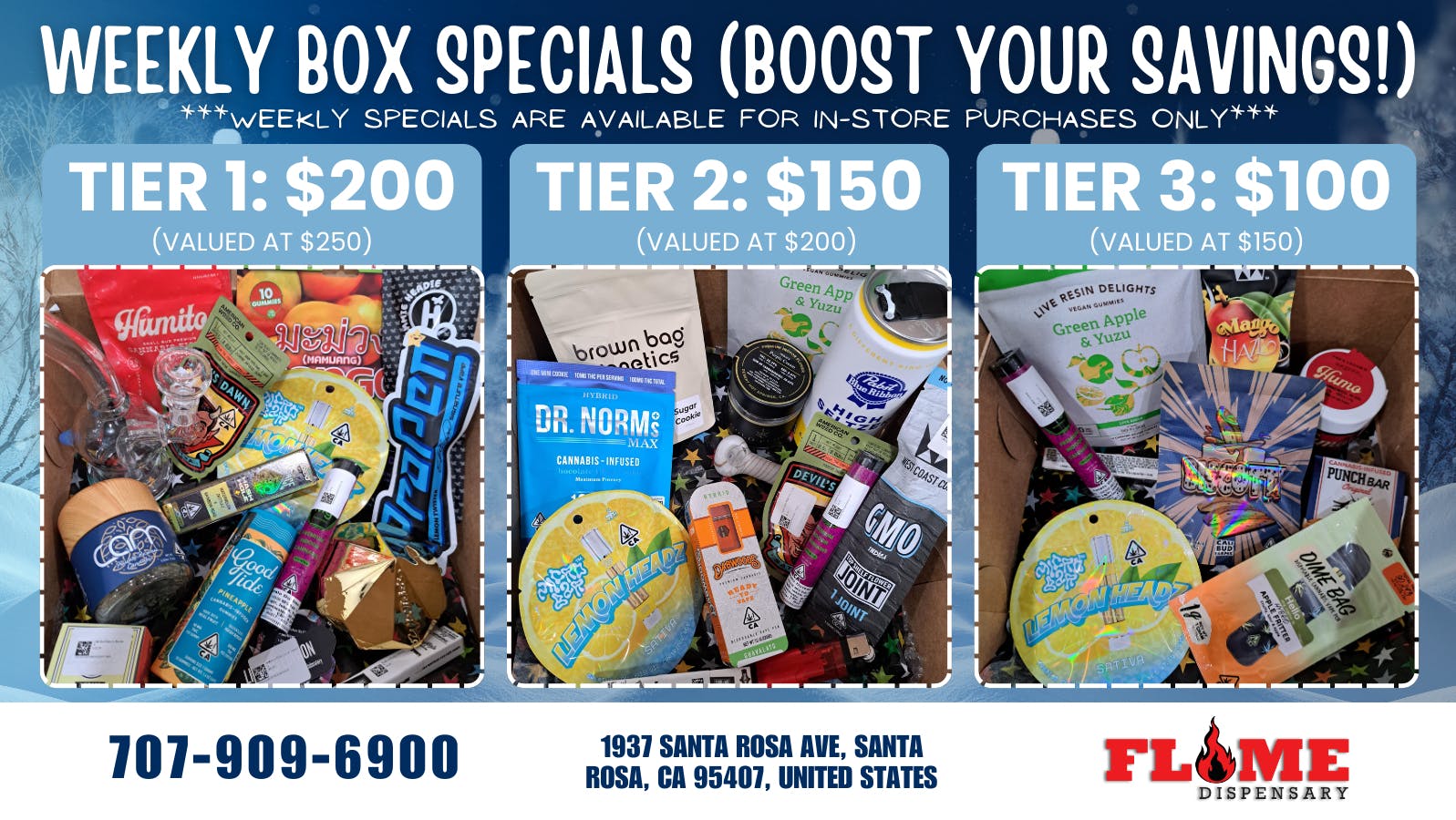 Flame Dispensary Flame Dispensary BOX DEALS