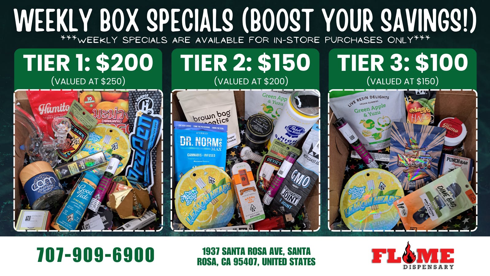 Flame Dispensary Flame Dispensary BOX DEALS